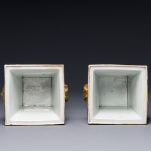 A pair of Chinese Canton famille rose bough pots and covers, 19th C. — photo 6
