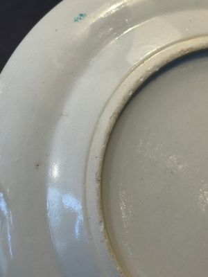 A pair of Chinese Canton famille rose plates with figures in a garden, 19th C. — photo 8