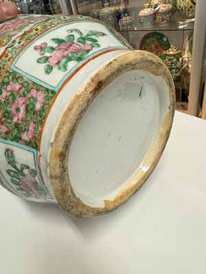 A pair of Chinese Canton famille rose vases with figures, flowers and insects, 19th C. — 照片 20