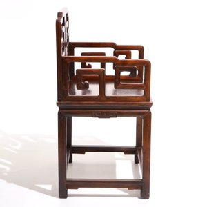 A pair of Chinese carved hardwood chairs, 19th C. — photo 12