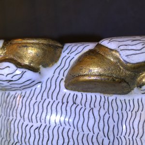 A pair of Chinese cloisonné and gilt bronze models of rams, Qianlong — 照片 20