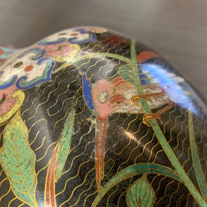 A pair of Chinese cloisonné bottle vases, 19th C. — 照片 11
