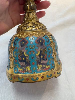 A pair of Chinese cloisonné candle holders, 19th C. — 照片 14