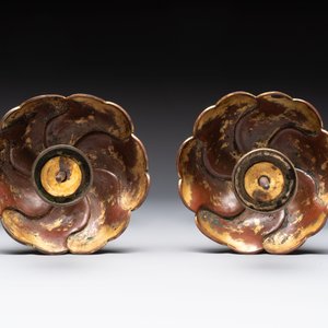 A pair of Chinese cloisonné candle holders, 19th C. — 照片 5
