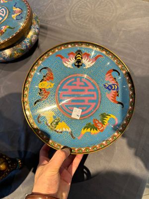 A pair of Chinese cloisonné censers with covers and stands, 19/20th C. — photo 20