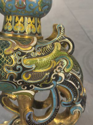 A pair of Chinese cloisonné duck-form vases, 19/20th C. — foto 11