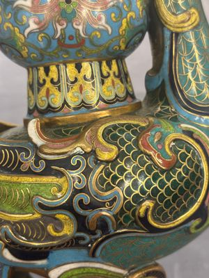 A pair of Chinese cloisonné duck-form vases, 19/20th C. — foto 17