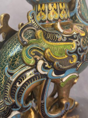 A pair of Chinese cloisonné duck-form vases, 19/20th C. — foto 18