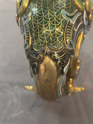 A pair of Chinese cloisonné duck-form vases, 19/20th C. — foto 19