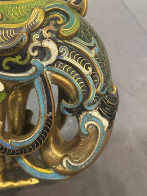 A pair of Chinese cloisonné duck-form vases, 19/20th C. — foto 21