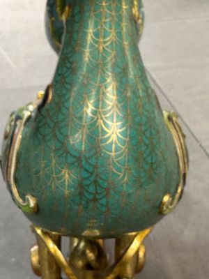 A pair of Chinese cloisonné duck-form vases, 19/20th C. — foto 23