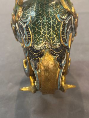 A pair of Chinese cloisonné duck-form vases, 19/20th C. — foto 9