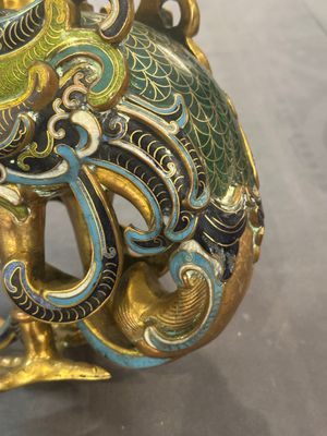 A pair of Chinese cloisonné duck-form vases, 19/20th C. — foto 10