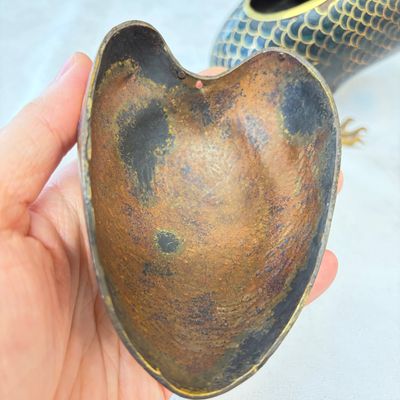 A pair of Chinese cloisonné enamel quail-form incense burners and covers — foto 29