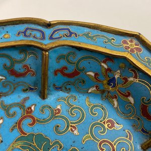 A pair of Chinese cloisonné flower-shaped dishes, Qianlong — 照片 20