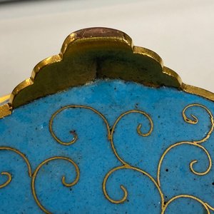 A pair of Chinese cloisonné flower-shaped dishes, Qianlong — 照片 33