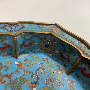 A pair of Chinese cloisonné flower-shaped dishes, Qianlong — 照片 47