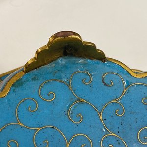A pair of Chinese cloisonné flower-shaped dishes, Qianlong — 照片 59
