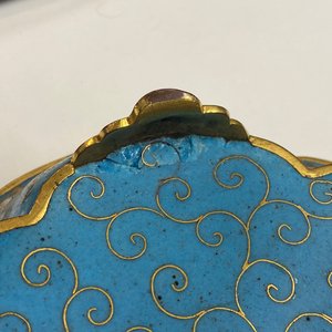 A pair of Chinese cloisonné flower-shaped dishes, Qianlong — 照片 62