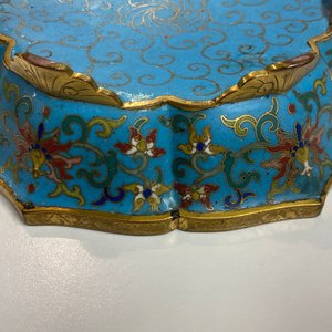 A pair of Chinese cloisonné flower-shaped dishes, Qianlong — 照片 64