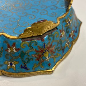 A pair of Chinese cloisonné flower-shaped dishes, Qianlong — 照片 70