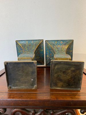 A pair of Chinese cloisonné 'gu' vases, Kangxi — 照片 5