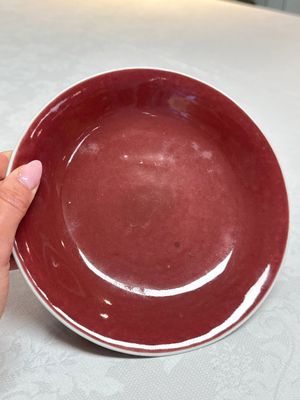 A pair of Chinese copper-red-glazed plates, Qianlong mark and of the period — 照片 9