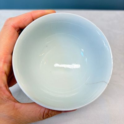 A pair of Chinese doucai bowls with floral design — photo 6