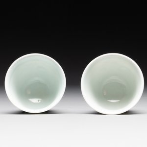 A pair of Chinese doucai 'narcissus' wine cups, Guangxu mark and of the period — foto 6