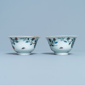 A pair of Chinese Dutch-decorated 'parrot' bowls, Kangxi — 照片 3