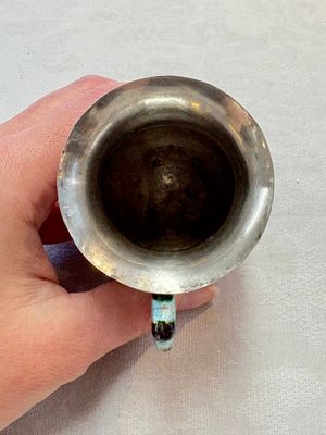 A pair of Chinese enamelled silver handled cups, Zu Wen 足紋 mark, 20th C. — photo 13