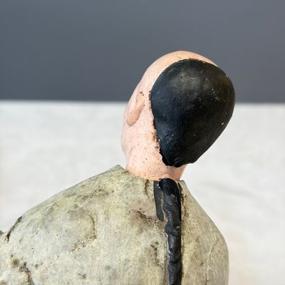 A pair of Chinese export painted unfired clay figures — foto 31