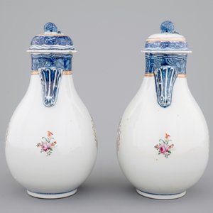 A pair of Chinese export porcelain jugs with cover, Qianlong, 18th C. — 照片 4