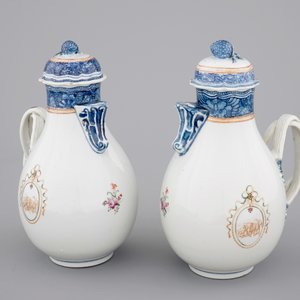 A pair of Chinese export porcelain jugs with cover, Qianlong, 18th C. — 照片 5