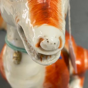 A pair of Chinese export porcelain models of dogs, Qianlong — photo 15