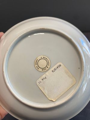 A pair of Chinese famille rose 'beloved by the river' cups and saucers, Yongzheng — photo 18