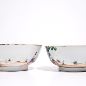 A pair of Chinese famille rose cherrypickers bowl, Qianlong — photo 4