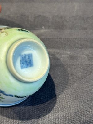 A pair of Chinese famille rose 'chicken' cups, Qianlong mark and of the period — photo 23