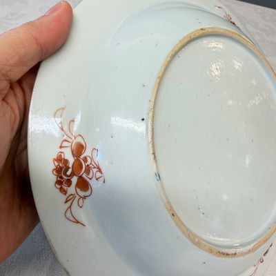 A pair of Chinese famille rose 'Chui Xiao Yin Feng 吹蕭引鳳' plates — 照片 9