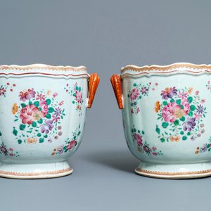 A pair of Chinese famille rose coolers, Qianlong — 照片 3