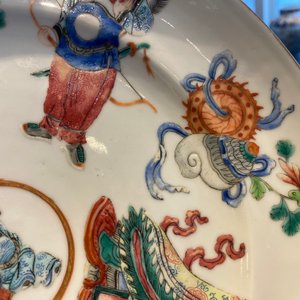 A pair of Chinese famille rose dishes, 19th C. — photo 8