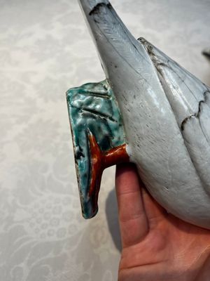 A pair of Chinese famille rose doves, Qianlong — photo 12
