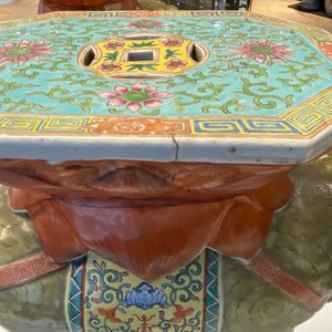 A pair of Chinese famille rose elephant-shaped garden seats, 19/20th C. — photo 25