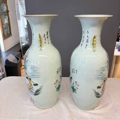 A pair of Chinese famille rose 'Immortals' vases — 照片 4