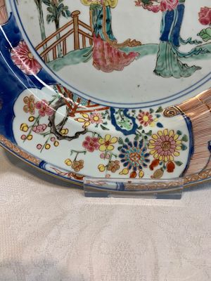 A pair of Chinese famille rose 'Lan Caihe' dishes, Yongzheng — photo 12