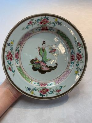 A pair of Chinese famille rose 'Lan Caihe' plates, Yongzheng — photo 10