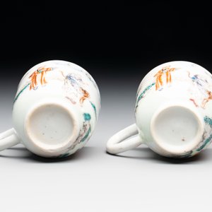 A pair of Chinese famille rose 'Luohan' cups, Qianlong — foto 6