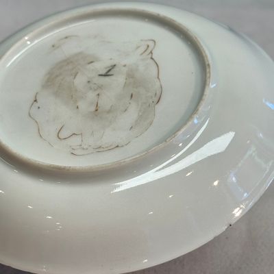 A pair of Chinese famille rose 'Milkmaid' saucers — photo 13