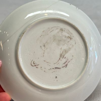A pair of Chinese famille rose 'Milkmaid' saucers — photo 23