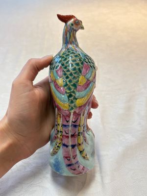 A pair of Chinese famille rose models of pheasants, 18/19th C. — photo 12